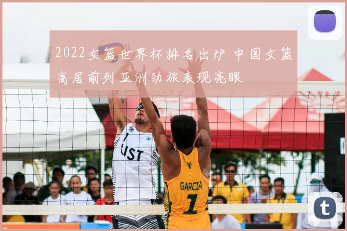 2022女篮世界杯排名出炉 中国女篮高居前列亚洲劲旅表现亮眼